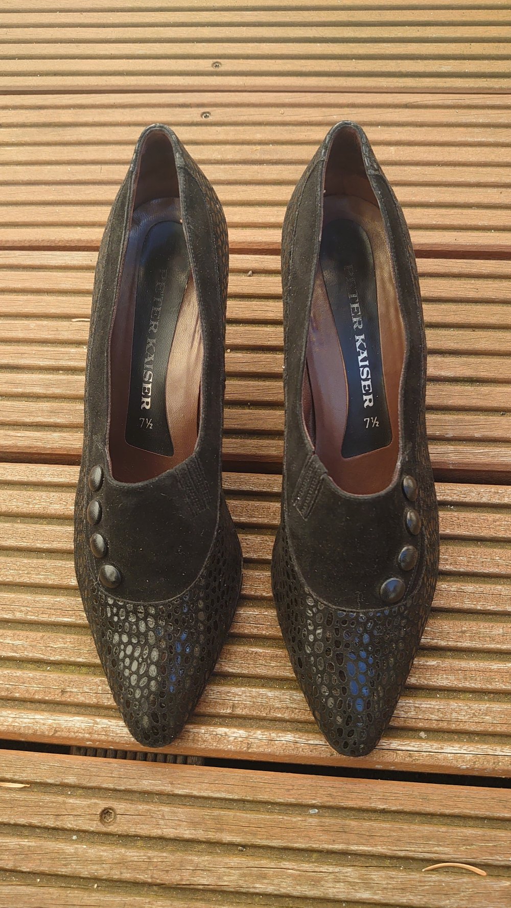 Schuhe Absatzschuhe Pumps schwarz Peter Kaiser Vintage Größe 7,5 (40,5) 