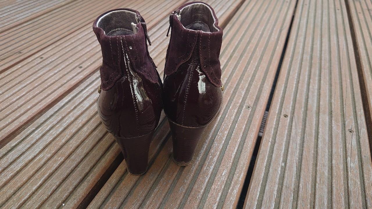 Scholl Schuhe Stiefel Größe 38 Burgunderrot Weinrot dunkelrot