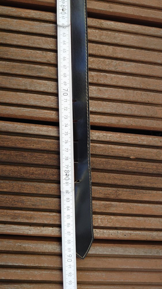 Gürtel Vintage Retro Schwarz Grün Kaki Gold 81 cm
