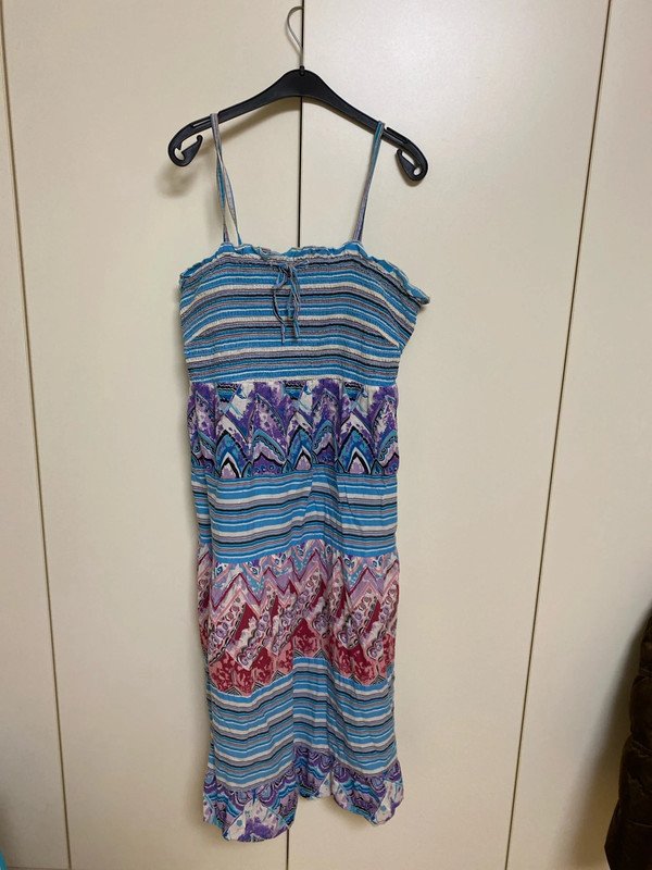 Kleid Sommerkleid von Heine Größe 40 Leichtes Sommerkleid, Oben Gummizug, reine Baumwolle