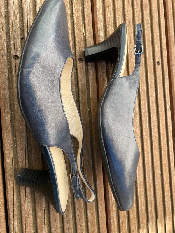 Schuhe Absatzschuhe Pumps Gerry Weber Leder Größe 41 Blau Neu