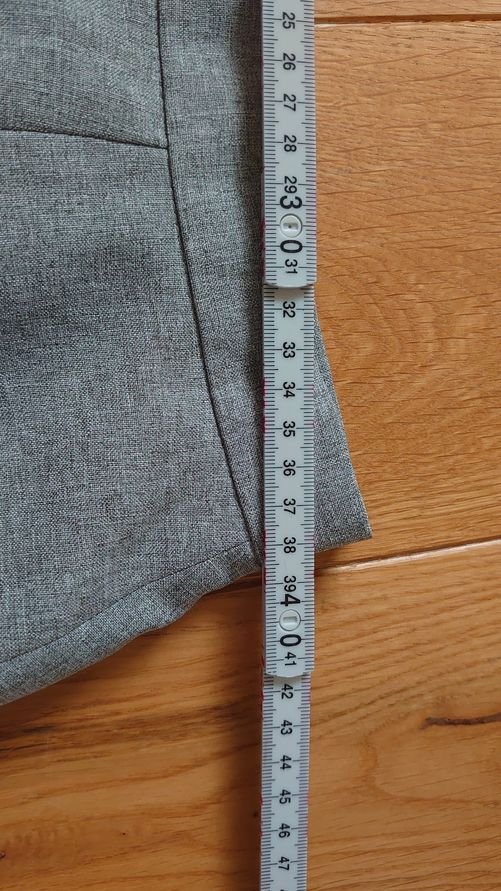 Rock  lang grau  Vintage retro  Kurzgöße 20 (40)