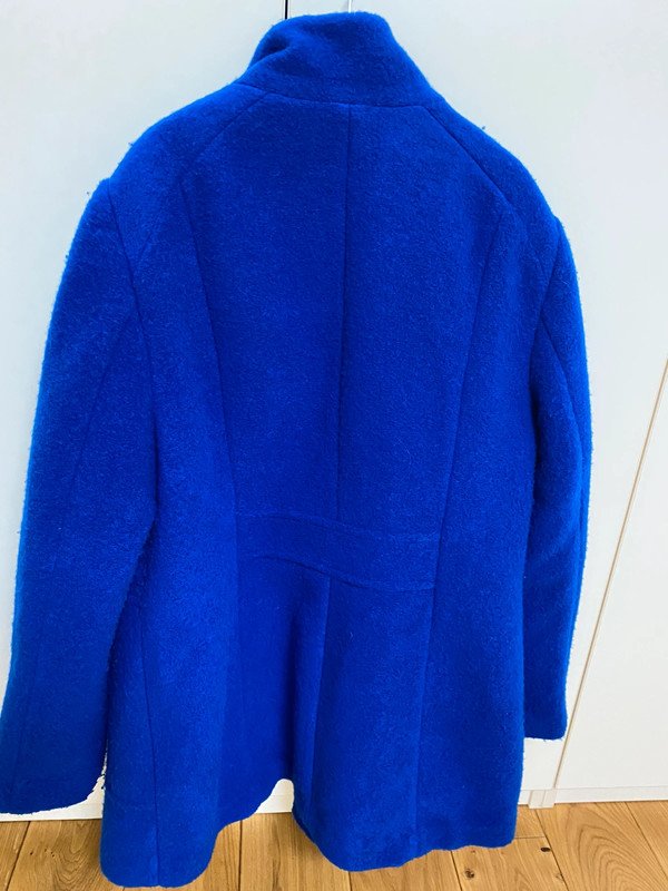 Outdoor Jacke royalblau Winter Barbara Lebek 42 Wolle