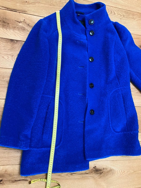 Outdoor Jacke royalblau Winter Barbara Lebek 42 Wolle