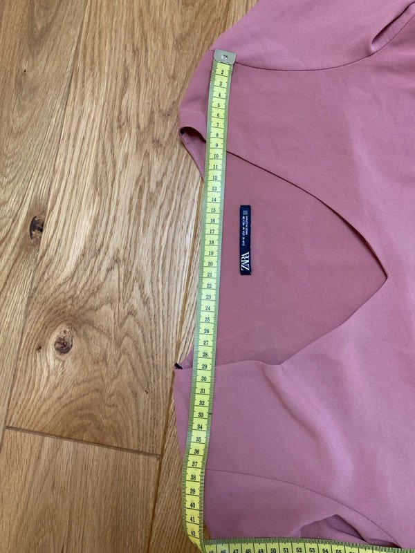 Bluse von Zara Mit Trompetenärmeln, wie neu Größe 38 Farbe Koralle