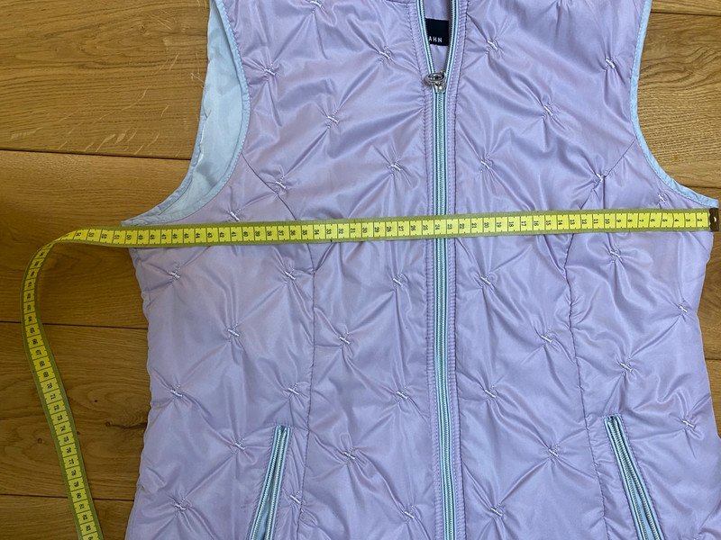 Weste Steppweste Peter Hahn 40 Neu Flieder grau silber
