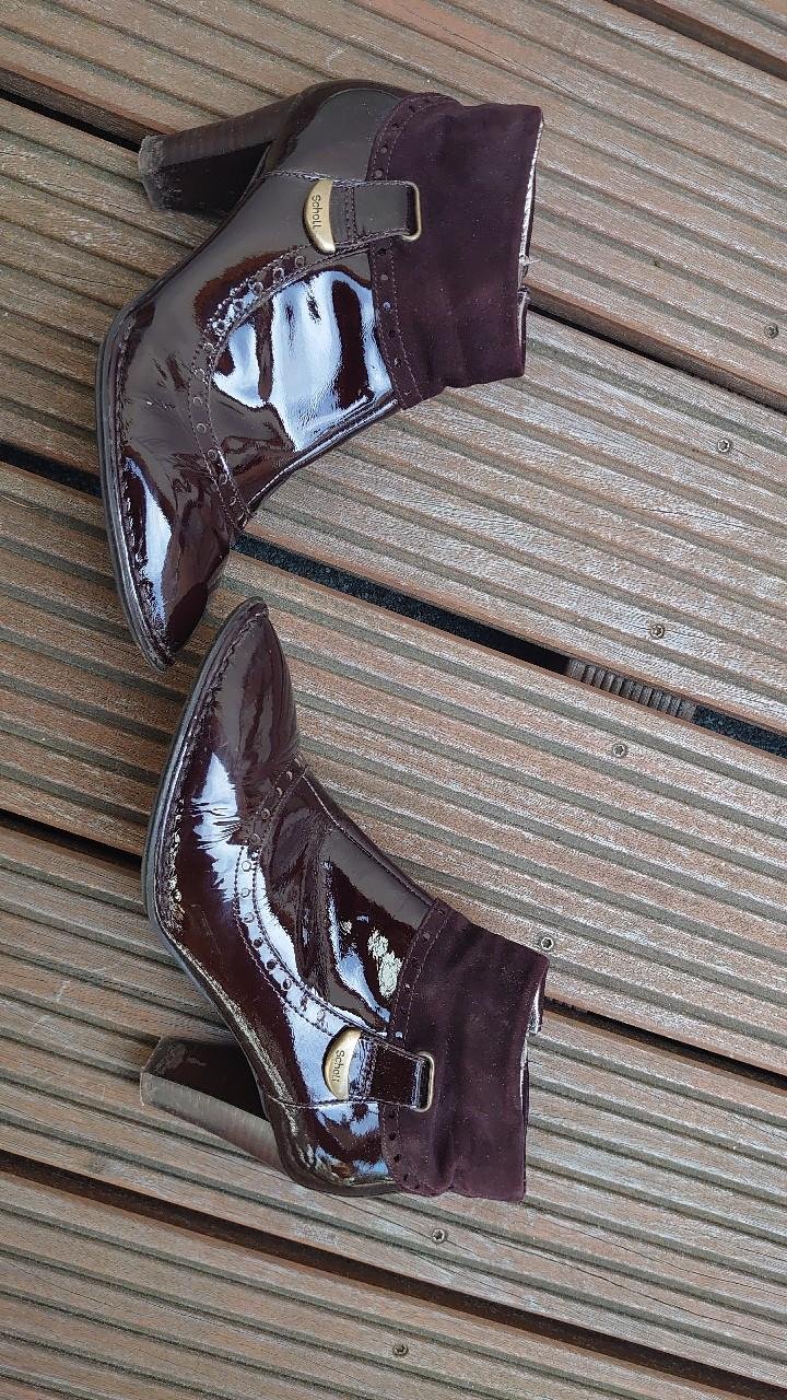 Scholl Schuhe Stiefel Größe 38 Burgunderrot Weinrot dunkelrot