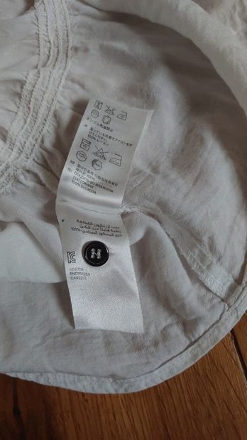 Bluse  H&M Divided weiß creme  Größe 40 Vintage YK2 