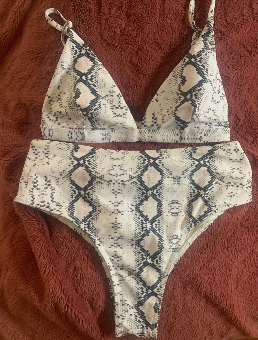 Bikini Weiß mit Muster
