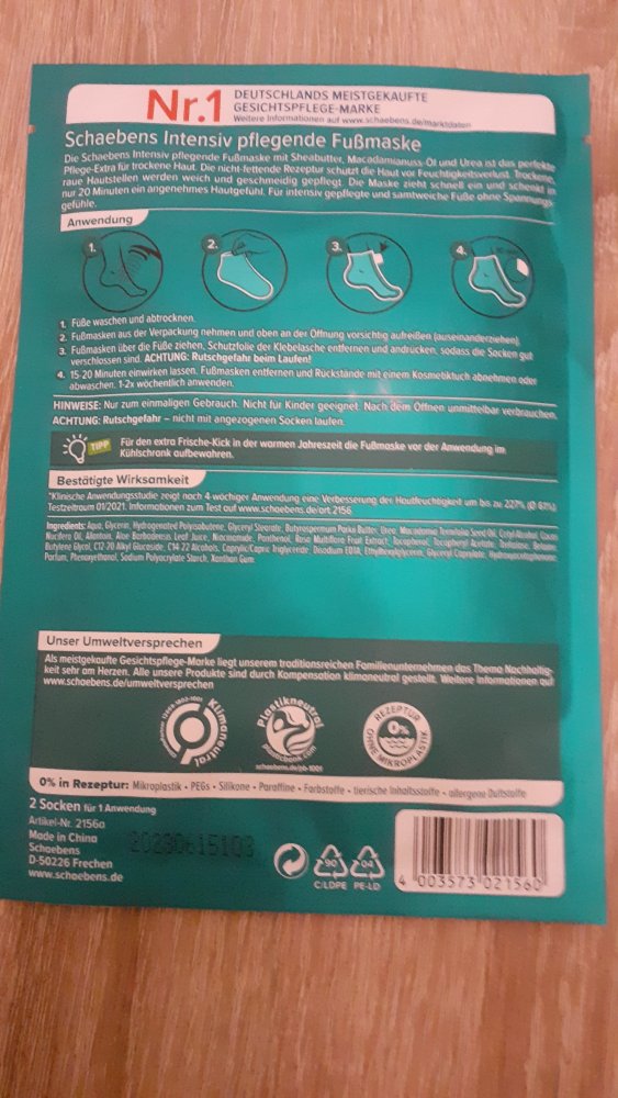 Fussmaske