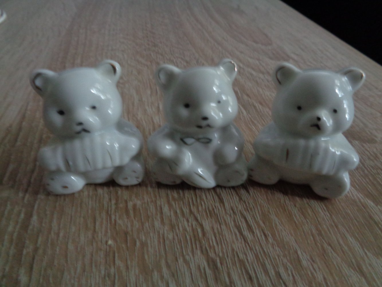 3 Bären Miniaturen Deko