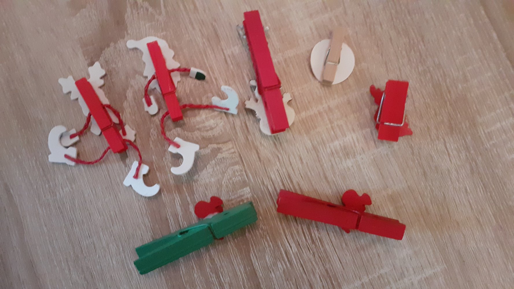 Weihnachten Deko Klammern