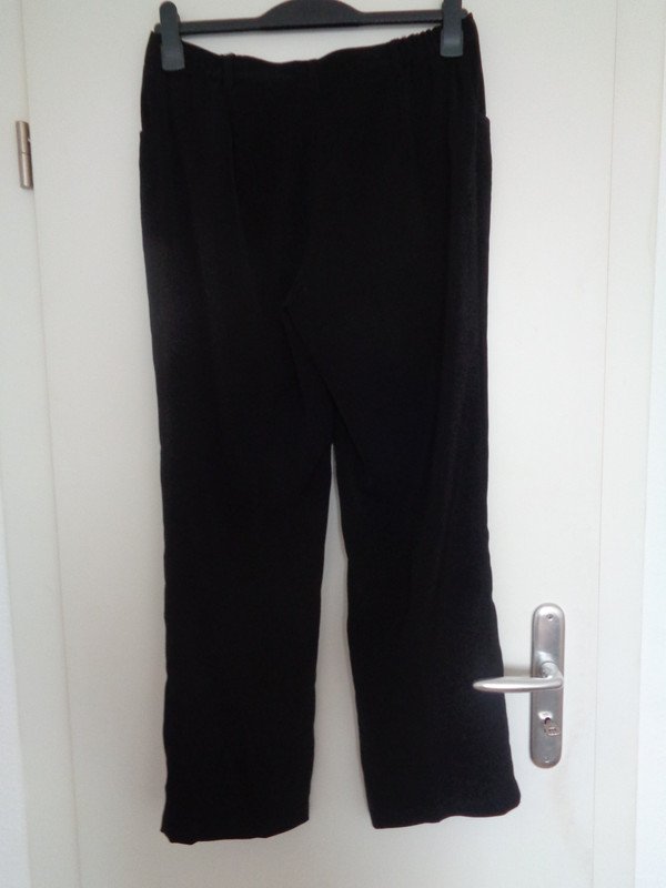 Schwarze Stoffhose Anzugshose