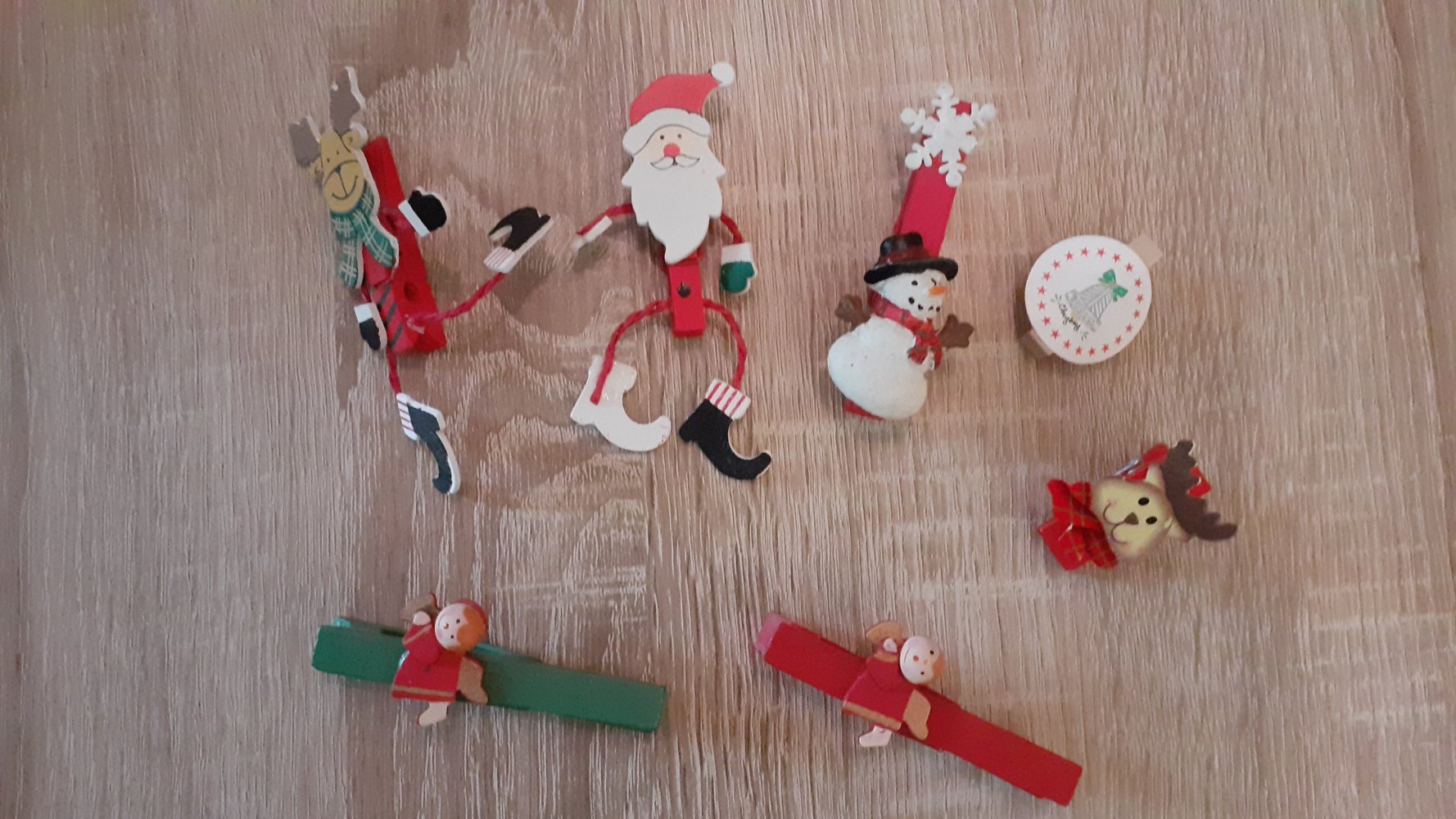 Weihnachten Deko Klammern
