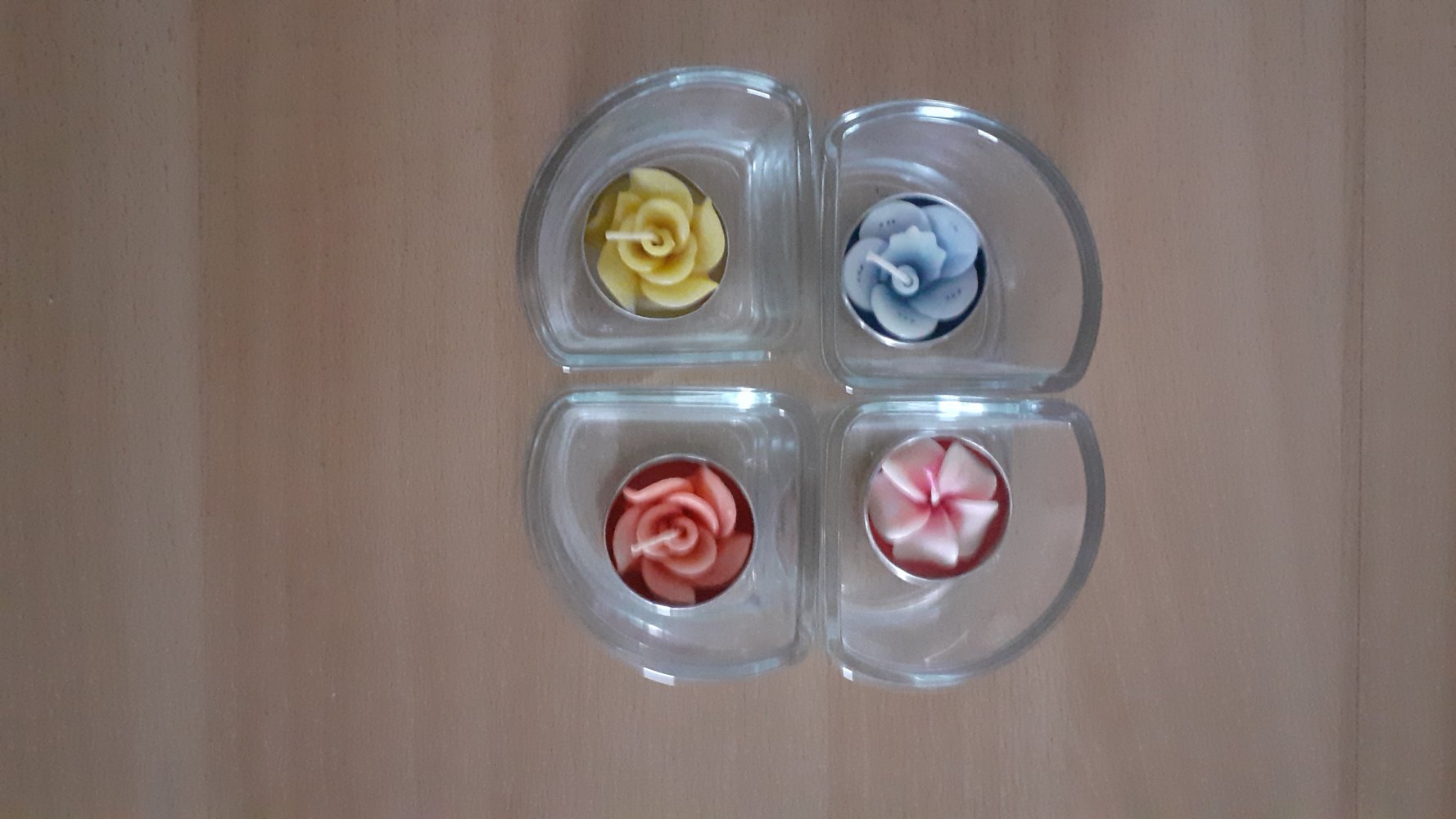 4 teilig Teelichthalter Kerzenhalter  