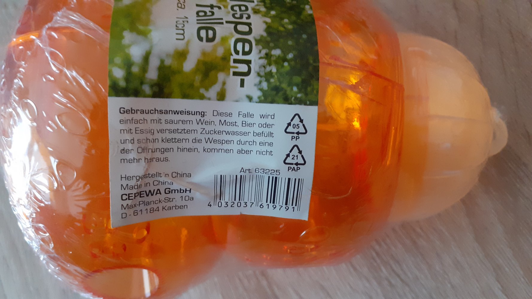 Wespenfalle 
