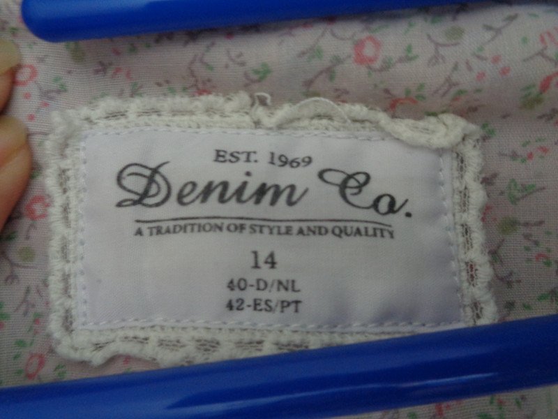 Jeansbluse Hemd Gr. 40 