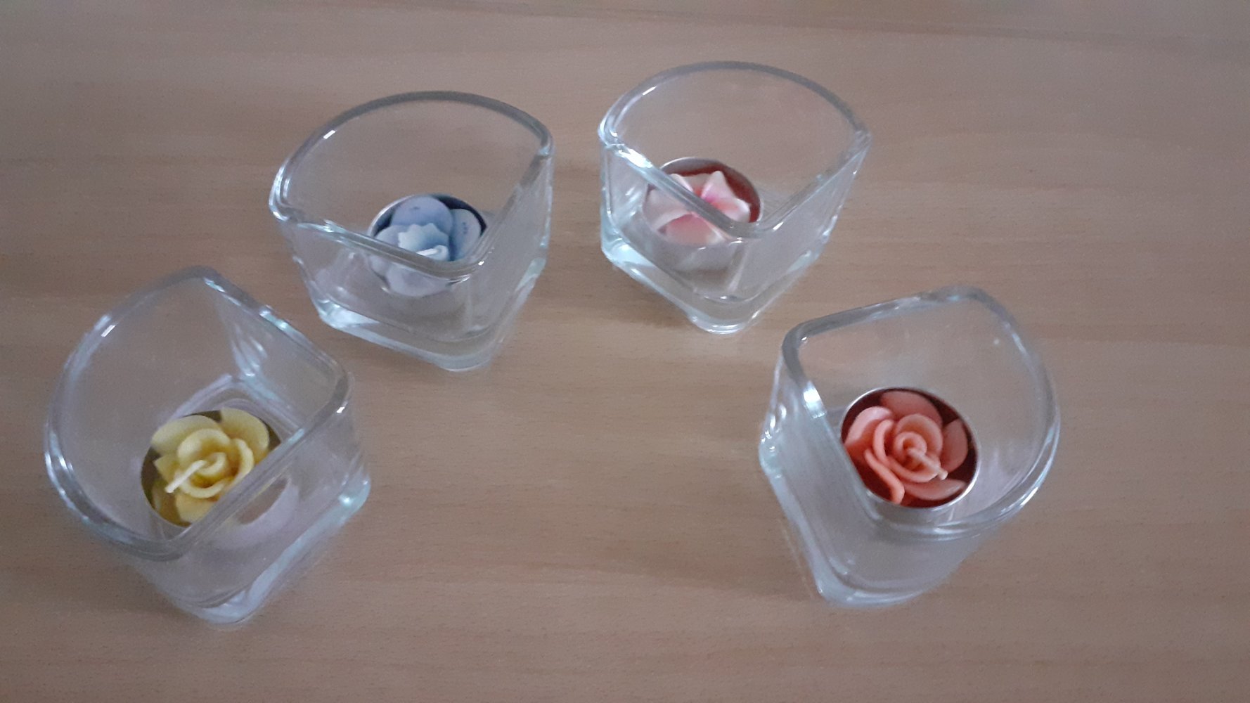 4 teilig Teelichthalter Kerzenhalter  
