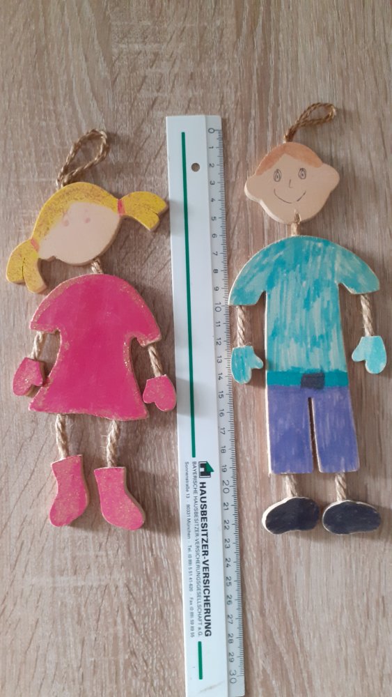 Hängefiguren Mädchen Junge