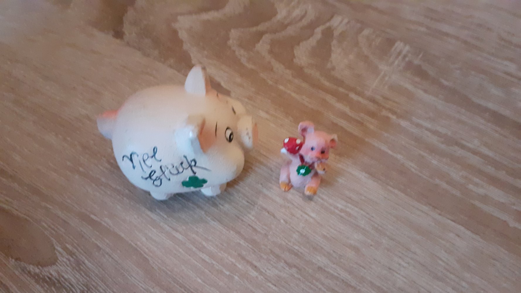 Glücksbringer Schweinchen Blumentopf