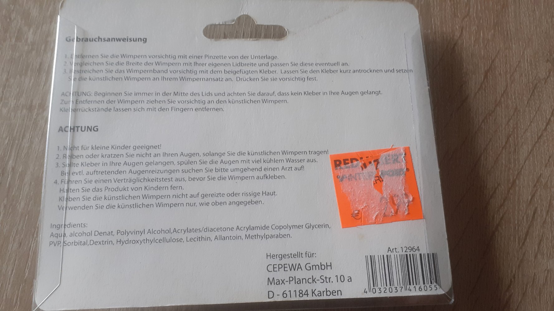 Wimpern Deutschland