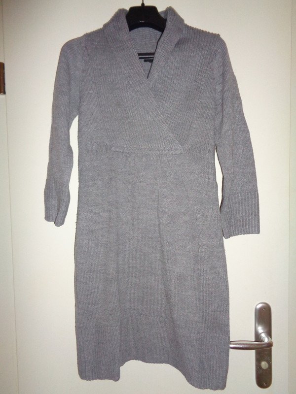 Langer Strickpullover