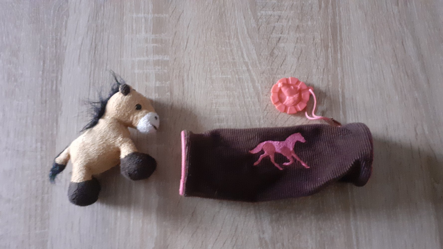 Federmäppchen und Pferdchen