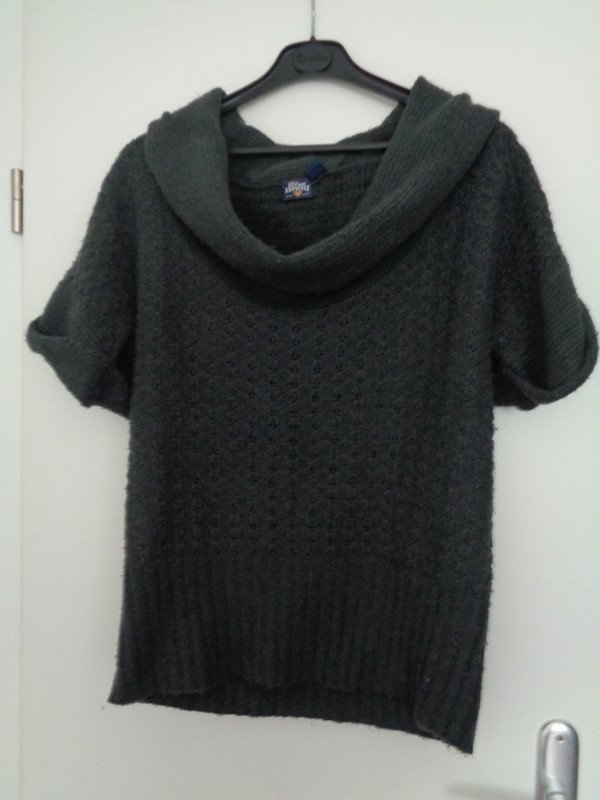Kurzarm Überzieher Pulli Gr. 38