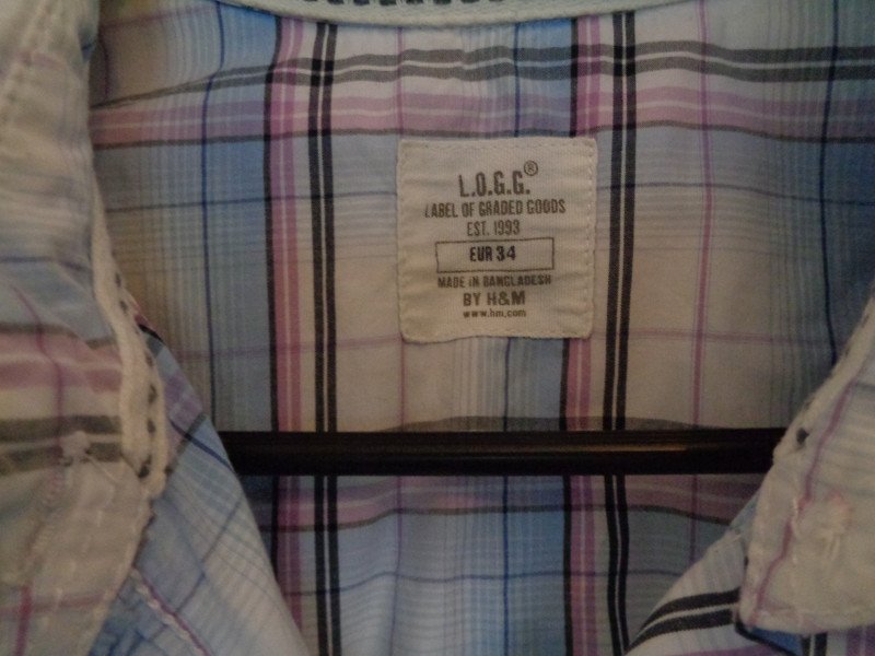 Hemd Bluse Langarm Gr. 34