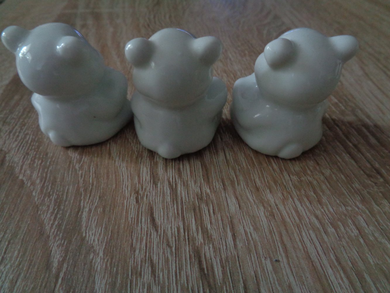 3 Bären Miniaturen Deko