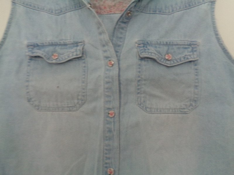 Jeansbluse Hemd Gr. 40 