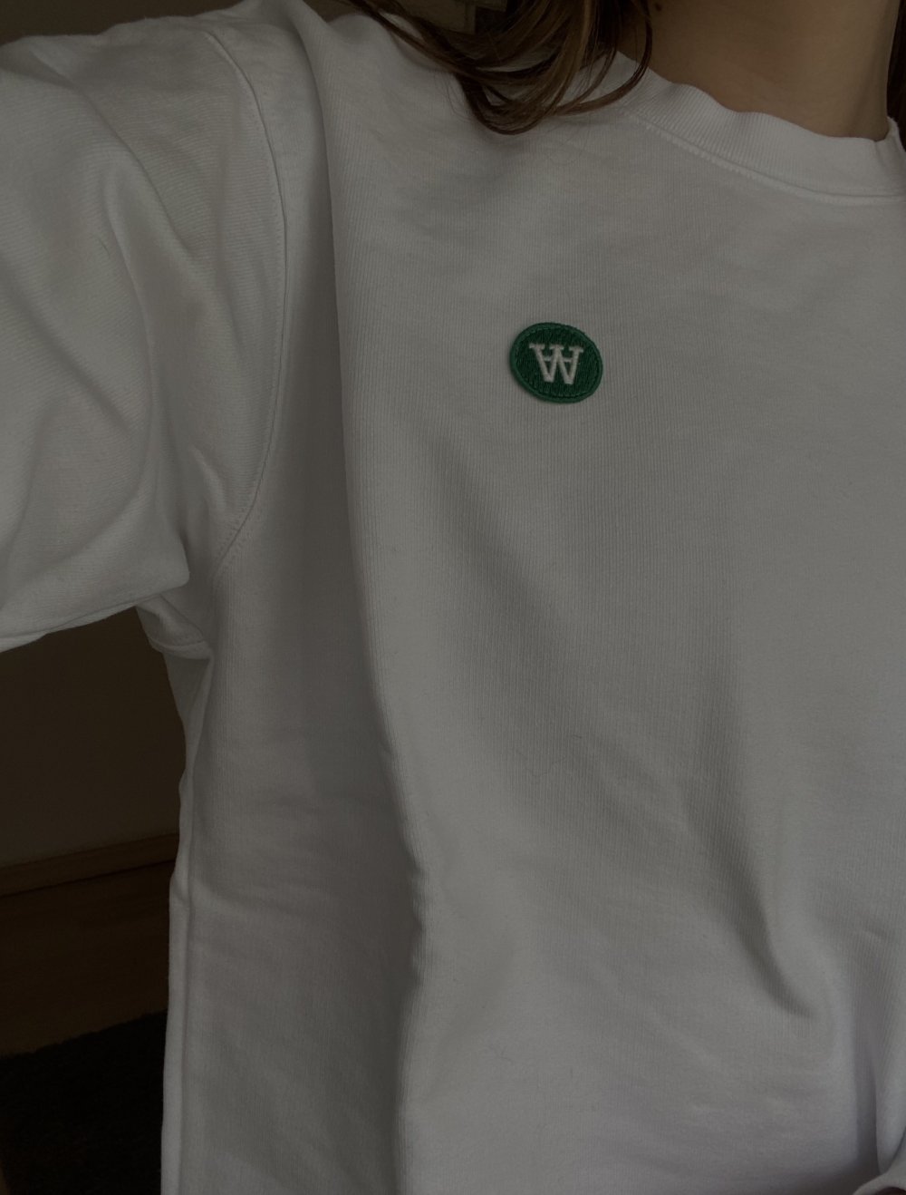 weißer Wood Wood Hoodie