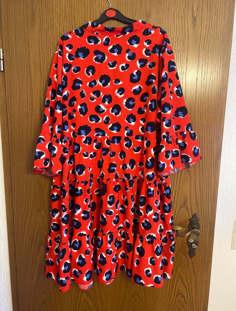 Rot/Blaues kurzes Sommerkleid