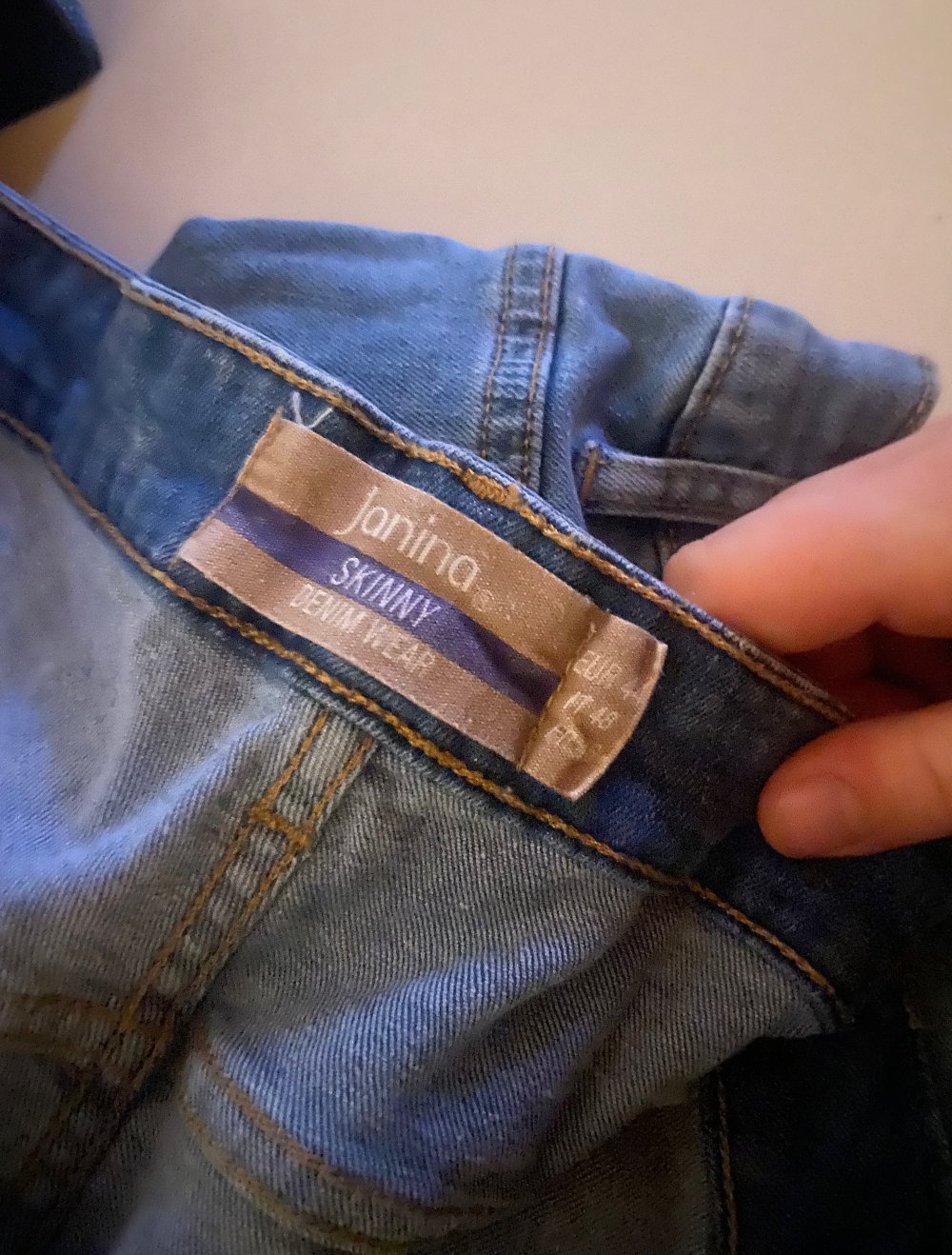 skinny Jeans blau