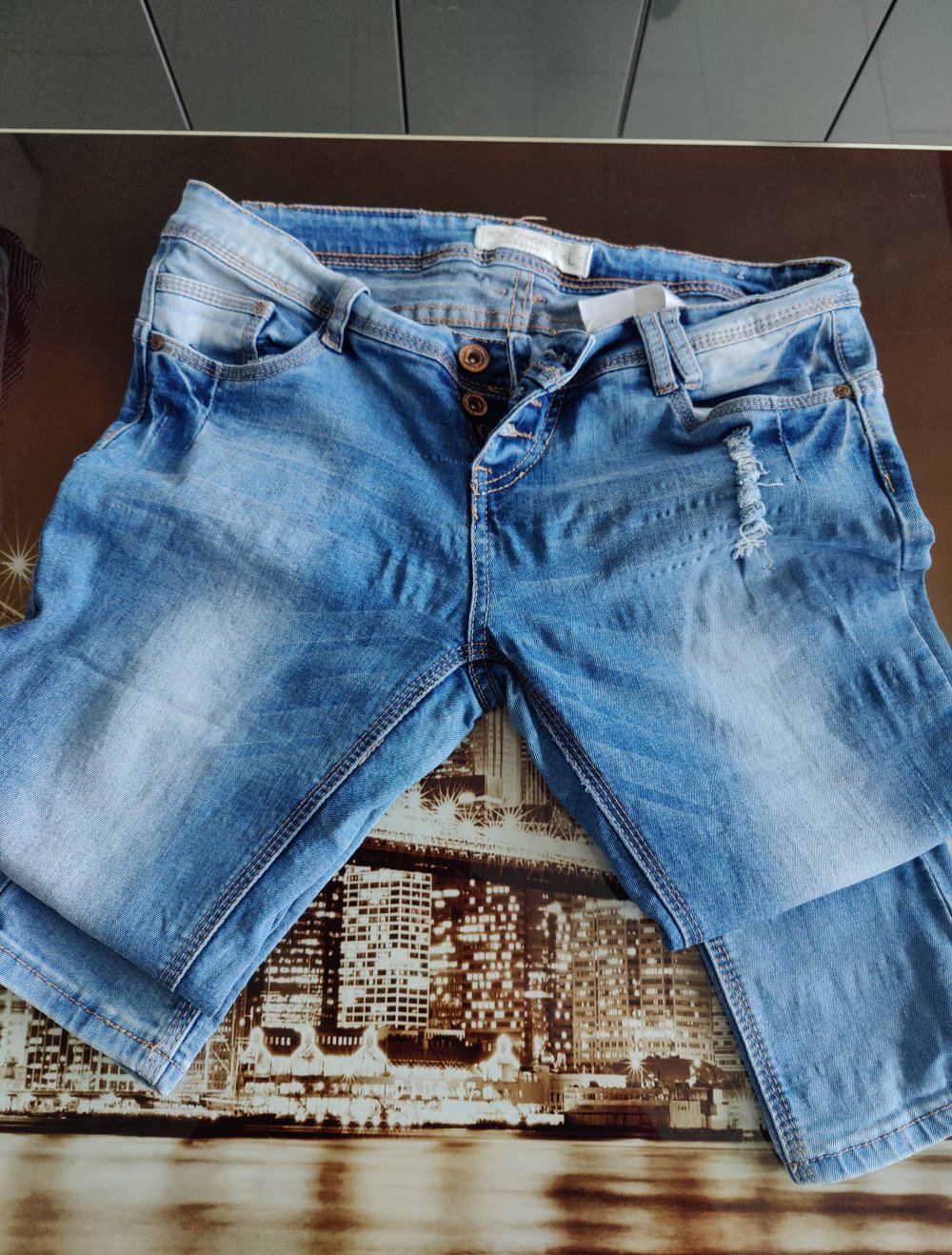 Jeans im Rockstil