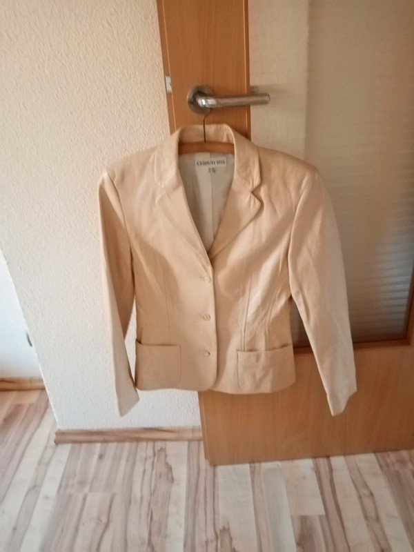 Lederjacke in beige
