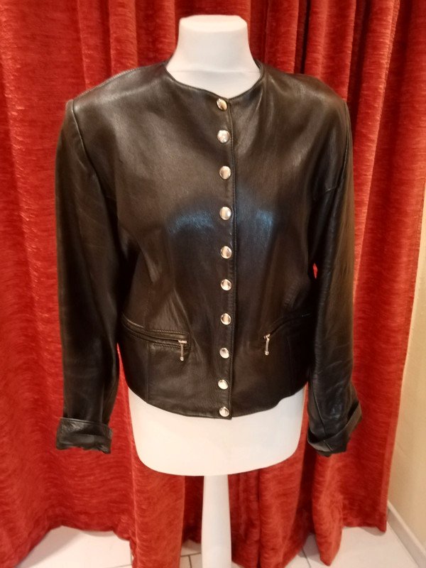 Lederjacke schwarz