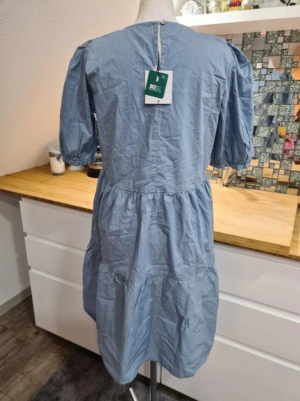 Tunika Kleid, Gr. 38, Only, Baumwolle hellblau € 34,99 