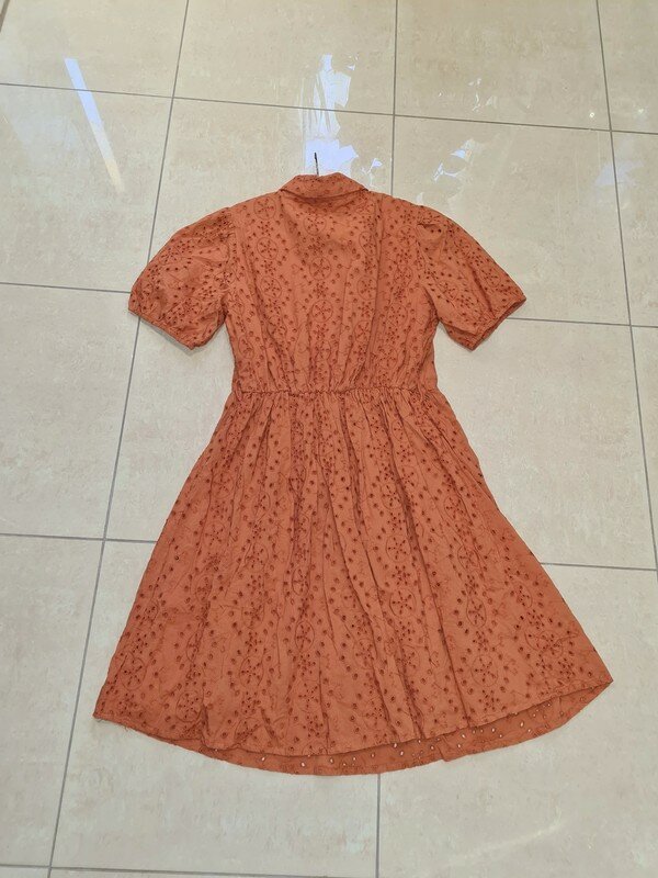 Minikleid Sommerkleid Lochmuster Vero Moda Gr. S orange €55
