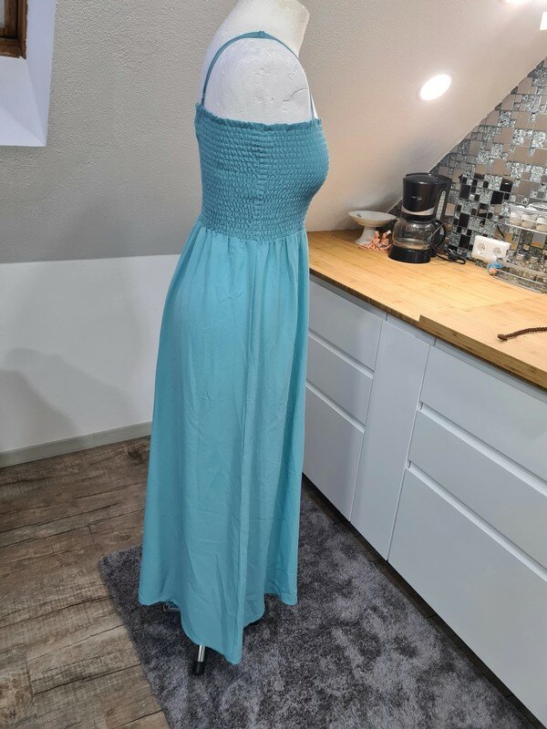 Only Sommerkleid Midikleid blau Gr. 36 (S/M) Kleid