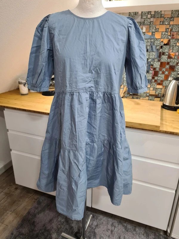Tunika Kleid, Gr. 38, Only, Baumwolle hellblau € 34,99 
