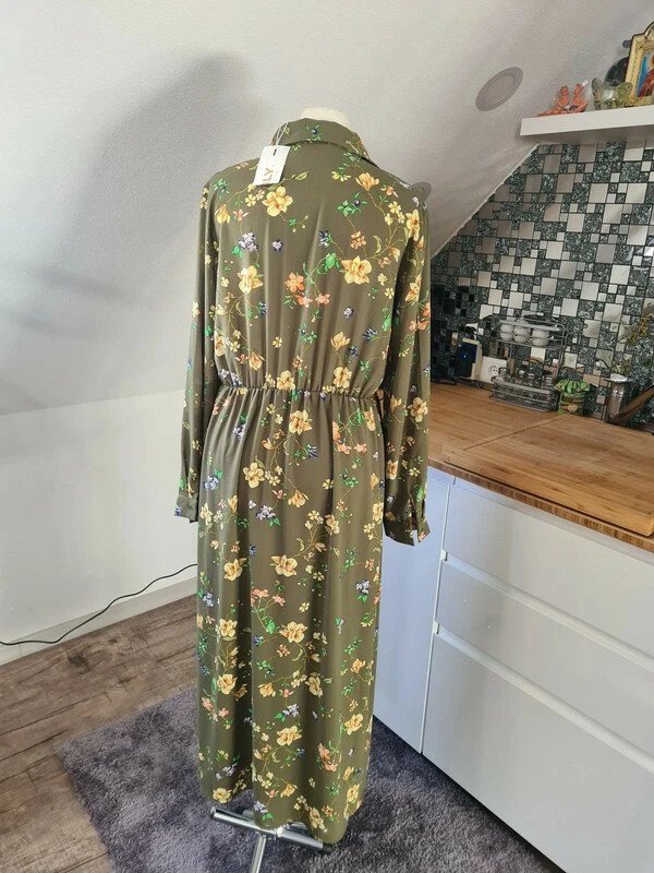 Midikleid Only Gr. 38 khaki Neu 45€ Langarm