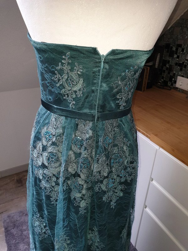 Vera Mont Abendkleid Gr. 36 Spitze Maxikleid Langes Kleid