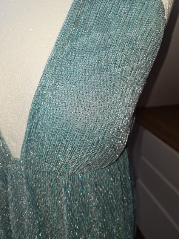 PArty Kleid Gr. S Only glitzernd blau silber Minikleid Sommerkleid