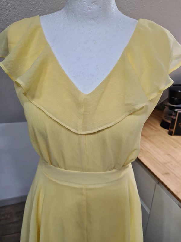 Sommerkleid Vila Gr. 42 kurzes Kleid gelb