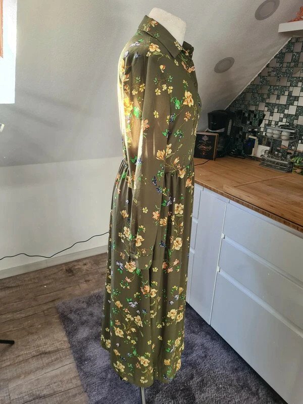 Midikleid Only Gr. 38 khaki Neu 45€ Langarm