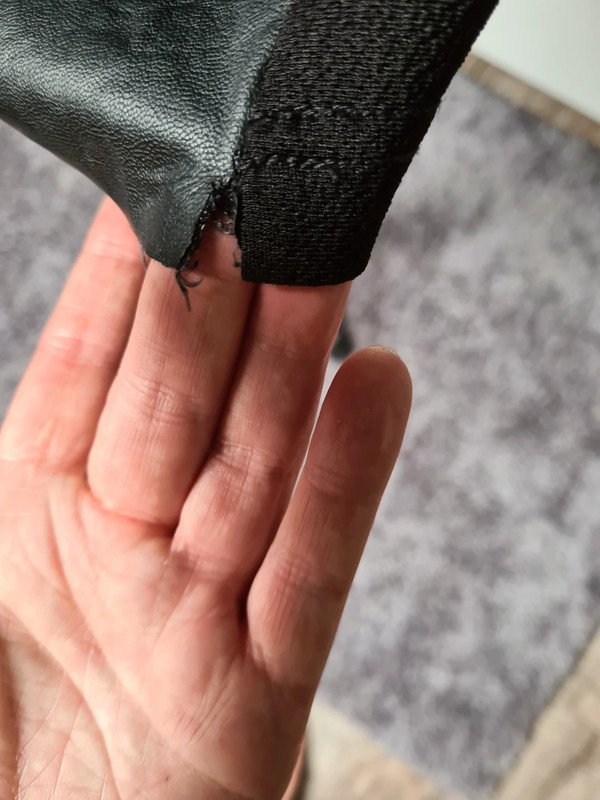 Minikleid Gr. 36 schwarz PU Leder Lederkleid NOISY MAY