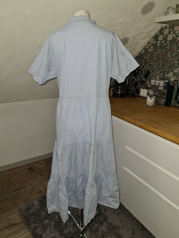 Sommerkleid Midikleid Gr. XS oversize Baumwolle Pieces