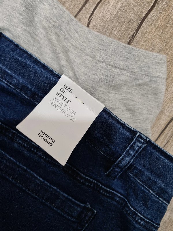 UmstandsJeans, gr. W36 (44/46) Länge 32, Mamalicious gerade Bein