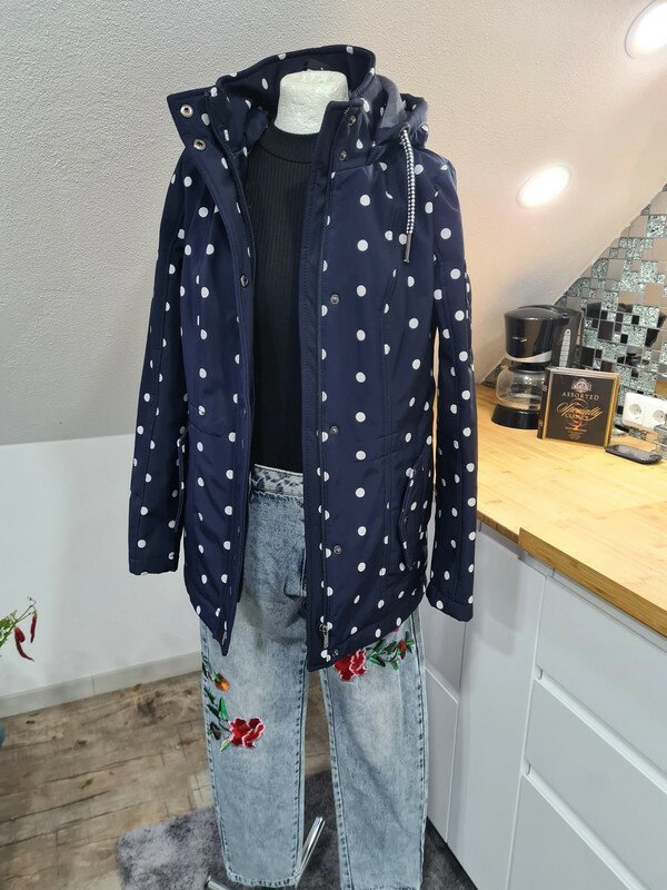 Zabaione Gr. S Übergangsjacke Regenjacke Outdoor Windbreaker Lang Funktionsjacke